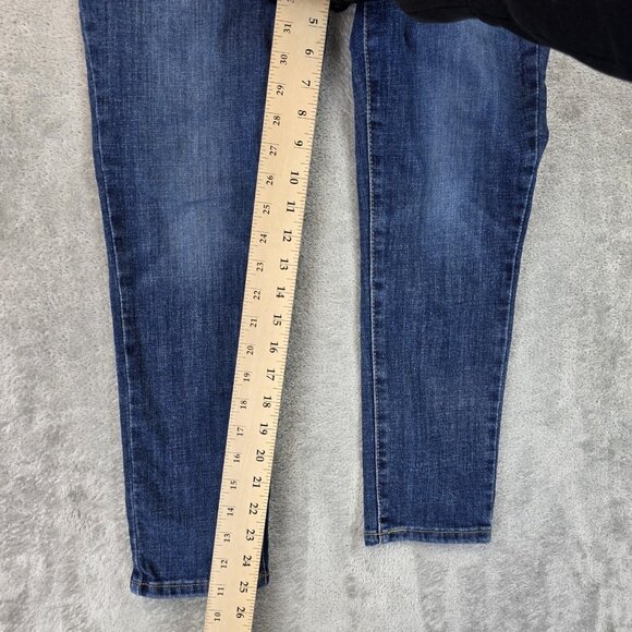 Levis 711 Skinny Ankle Jeans Womens Size 30 Blue Stretch Mid Rise Denim Pants - Picture 4 of 13